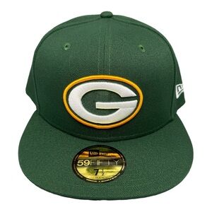 New Era 59 Fifty Green Bay Packers Fitted‎ Hat Men's Sz 7-1/2 NWT
